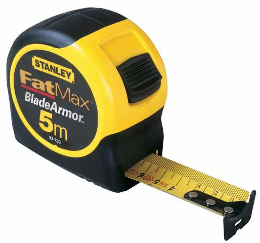 Stanley 0-33-720 Maßband 5 m ABS Synthetik Schwarz, Gelb
