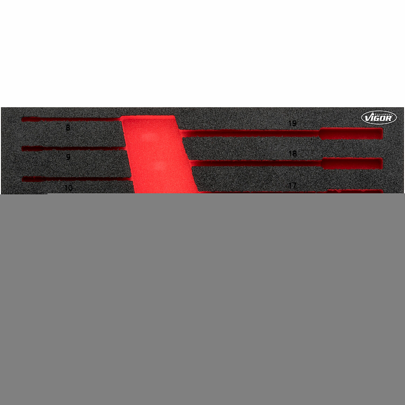 Vigor V5077-L Zubehör für Aufbewahrungsbox Schwarz, Rot Teiler-Set