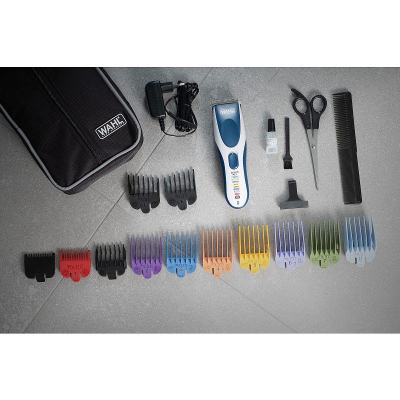 Wahl 09649-016 Haartrimmer/-schneider Blau, Silber 9 Nickel-Metallhydrid (NiMH)