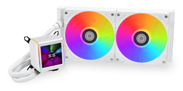 Lian Li GA II LCD Prozessor Flüssigkeitskühlung 12 cm Weiß