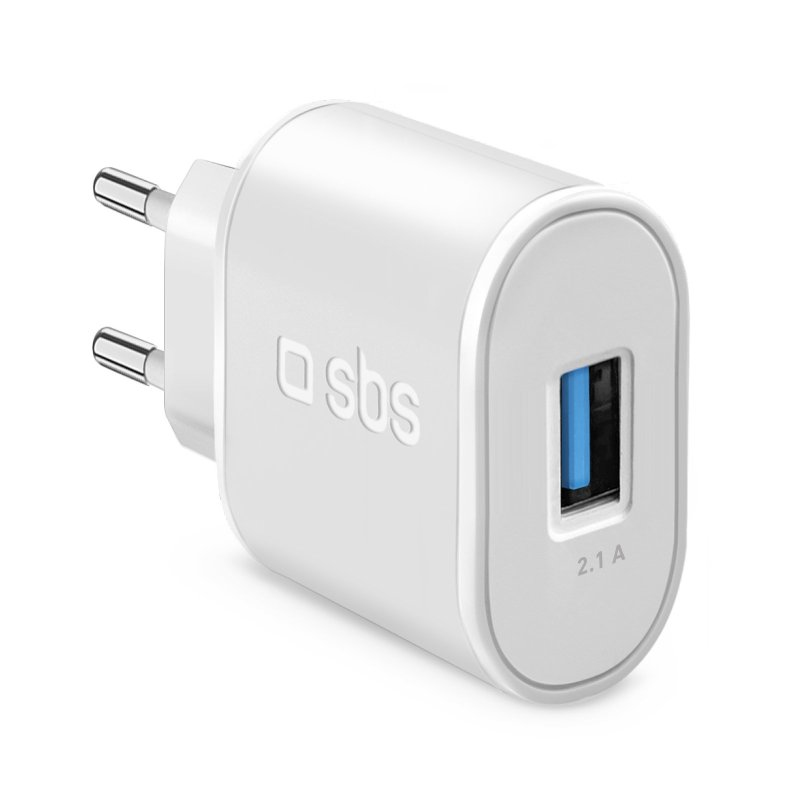 SBS TETR1USB2AWFAST Ladegerät für Mobilgeräte Universal Weiß AC Drinnen