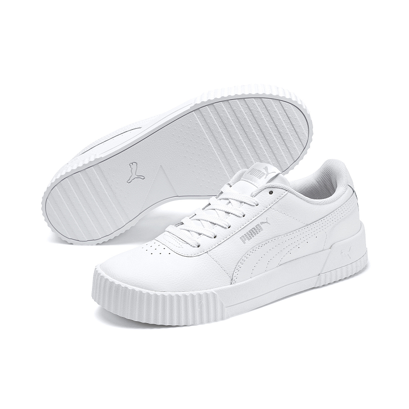 PUMA Carina Leather Weiblich Weiß