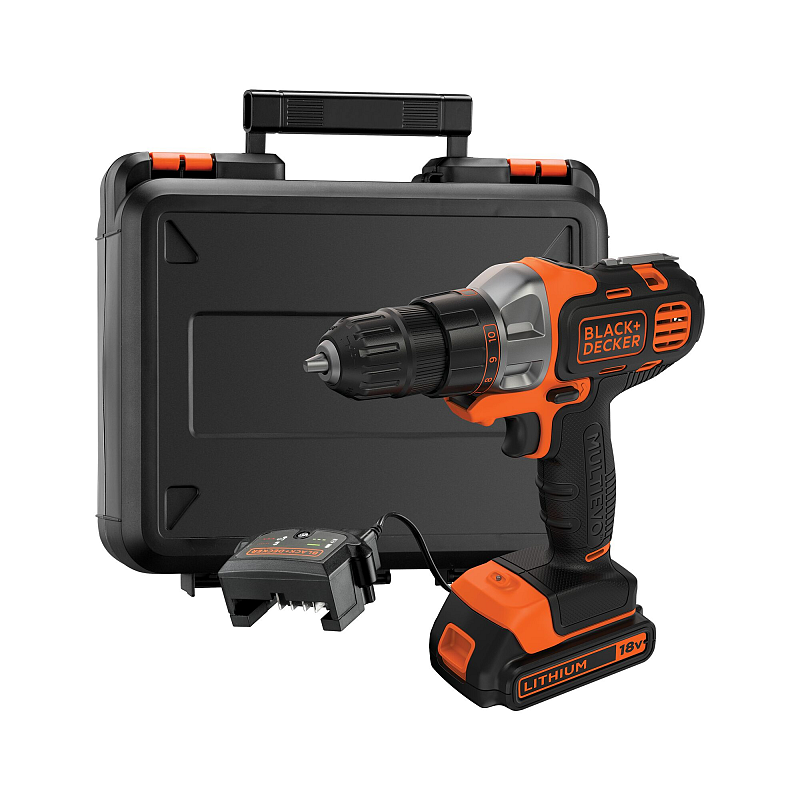 Black & Decker MT218K-QW Oszillierendes Multi-Werkzeug Schwarz, Orange 8500 OPM