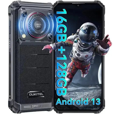 Oukitel WP36 16,6 cm (6.52") Hybride Dual-SIM Android 13 4G USB Typ-C 16 GB 128 GB 10600 mAh Schwarz