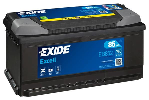 Exide EB852 Fahrzeugbatterie Plombierte Bleisäure (VRLA) 85 Ah 12 V 760 A Auto
