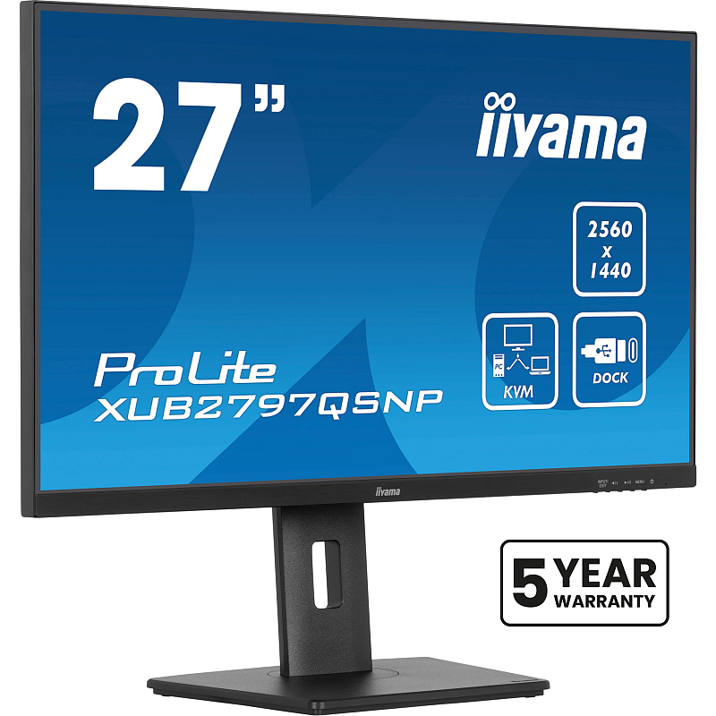 iiyama ProLite XUB2797QSNP-B1 Computerbildschirm 68,6 cm (27") 2560 x 1440 Pixel Quad HD LED Schwarz
