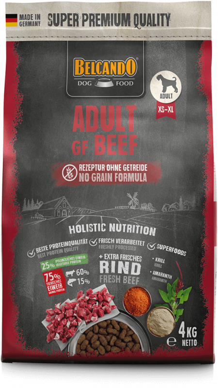 Belcando 556615 Hunde-Trockenfutter 4 kg Adult Rind