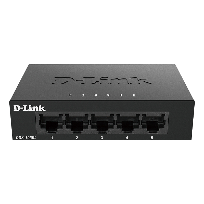 D-Link DGS-105GL/E Netzwerk-Switch Unmanaged Gigabit Ethernet (10/100/1000) Schwarz