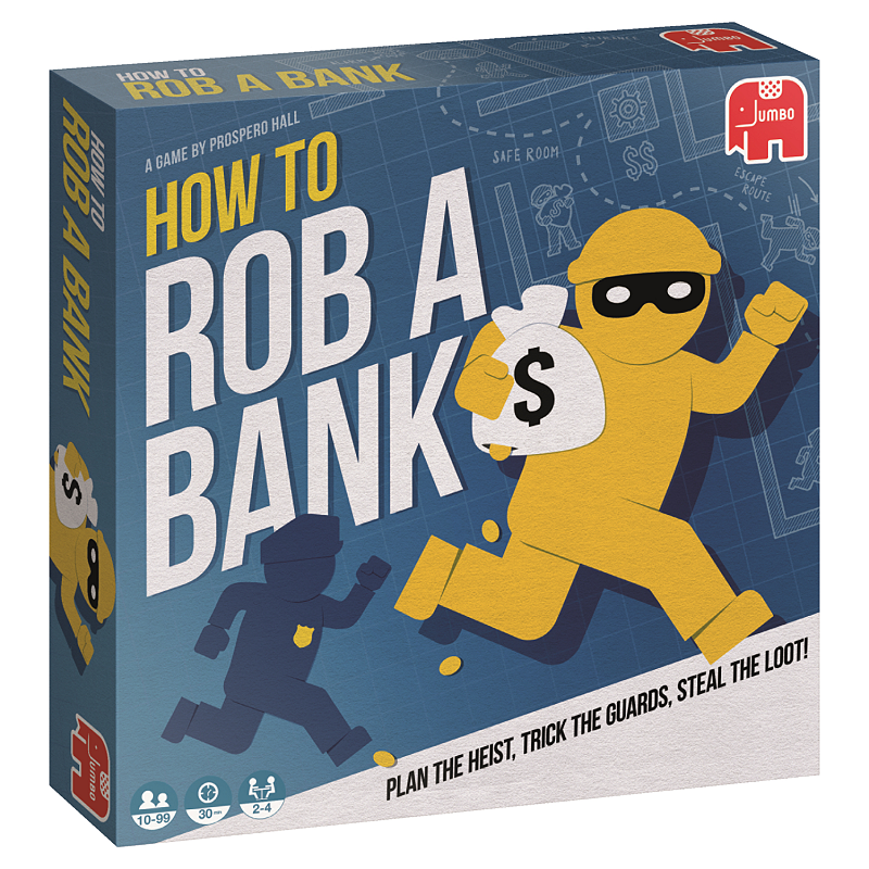 Jumbo How to Rob a Bank Brettspiel Trivia
