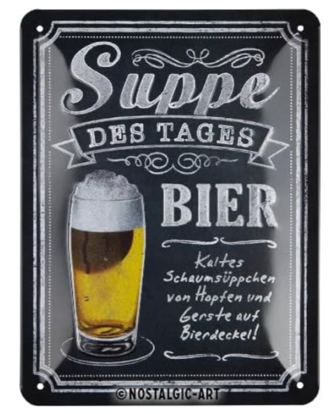 Nostalgic Art 45104978 Dekoratives Schild & Tafel für drinnen Metall Mehrfarbig