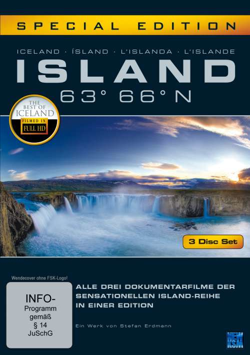 KSM GmbH Island 63° 66° N - Gesamtbox 3 DVDs DVD Deutsch, Englisch