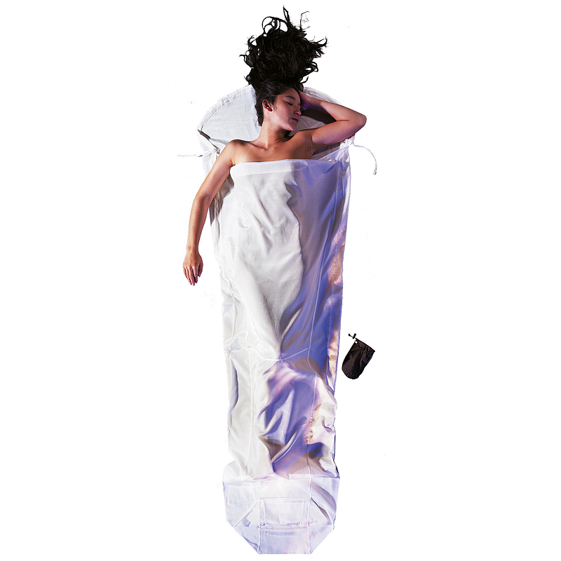 Cocoon SM30 Schlafsack Erwachsener Mumienschlafsack Seide Weiß