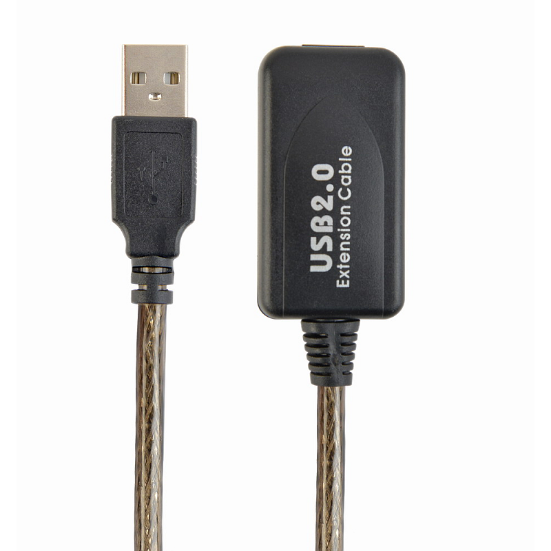 Gembird USB A/USB A M/F 10m USB Kabel USB 2.0 Schwarz