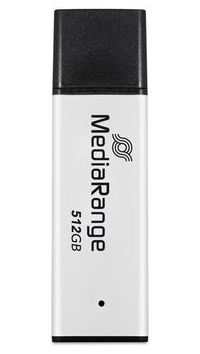 MediaRange MR1904 USB-Stick 512 GB USB Typ-A 3.2 Gen 1 (3.1 Gen 1) Schwarz, Silber