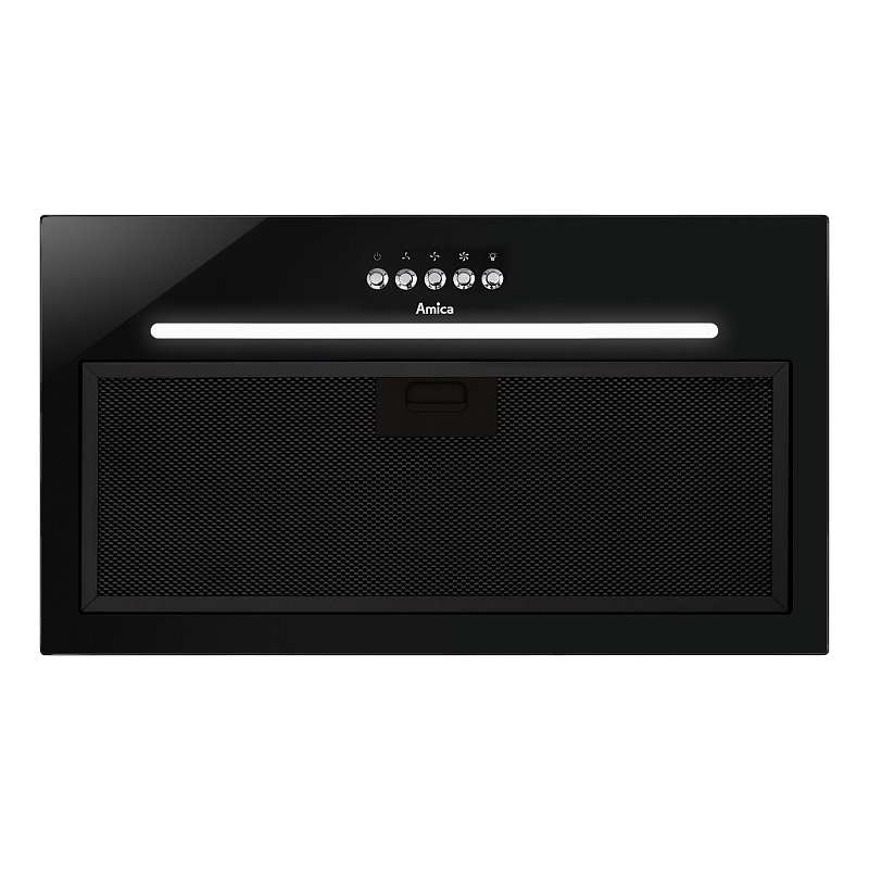 Amica OMP6255BG Dunstabzugshaube Eingebaut Schwarz 389 m³/h