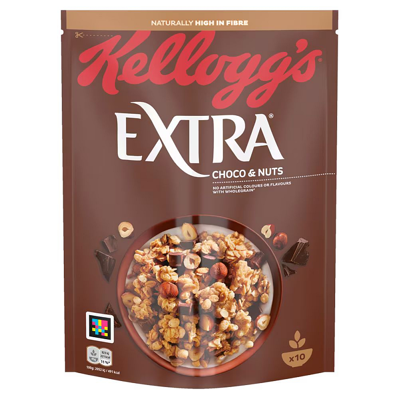 Kellogg Company Extra Choco & Nuts 450 g Schokolade, Nuss Müsli