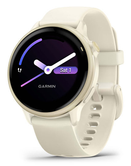 Garmin vívoactive 6 3,05 cm (1.2") AMOLED 42 mm Digital 390 x 390 Pixel Touchscreen Weiß WLAN GPS