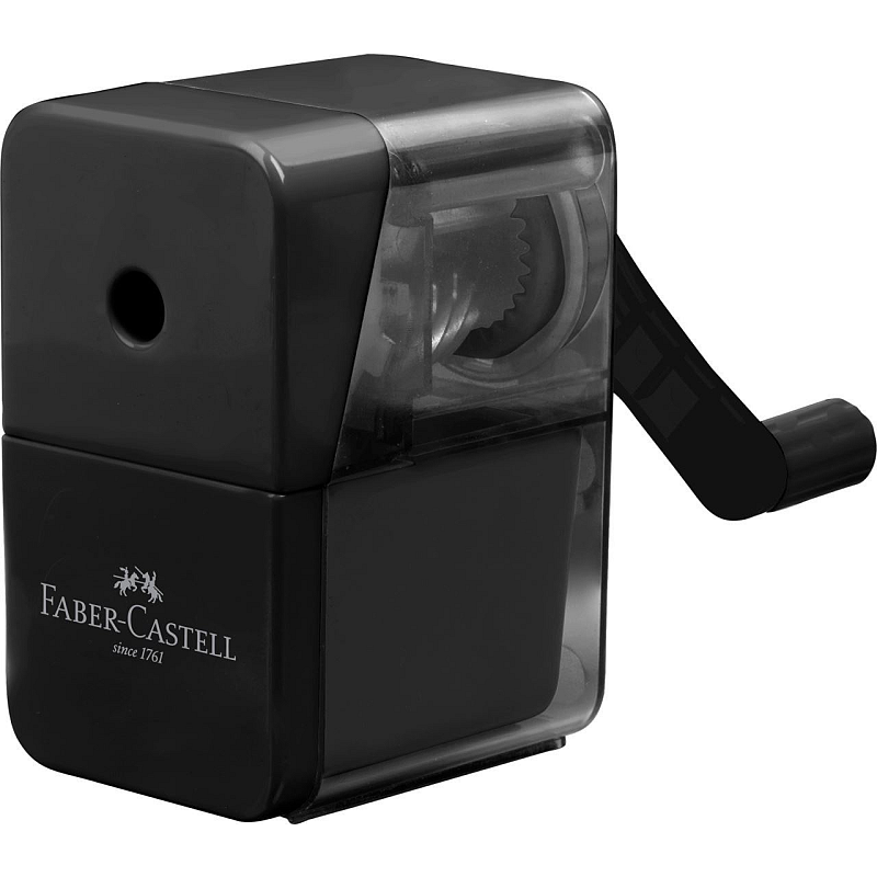 Faber-Castell 180984 Anspitzer Manueller Bleistiftspitzer Schwarz