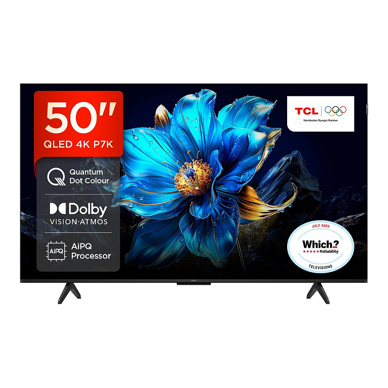 TCL 50P7K-UK Fernseher 127 cm (50") 4K Ultra HD Smart-TV WLAN Metallisch 350 cd/m²