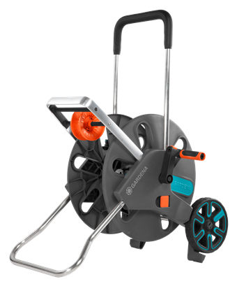 Gardena AquaRoll L Easy Wagenrolle Manuell Schwarz, Blau, Orange