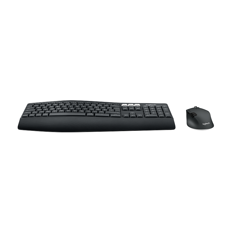 Logitech 920-008221 Tastatur Maus enthalten Universal RF Wireless + Bluetooth QWERTZ Deutsch Schwarz