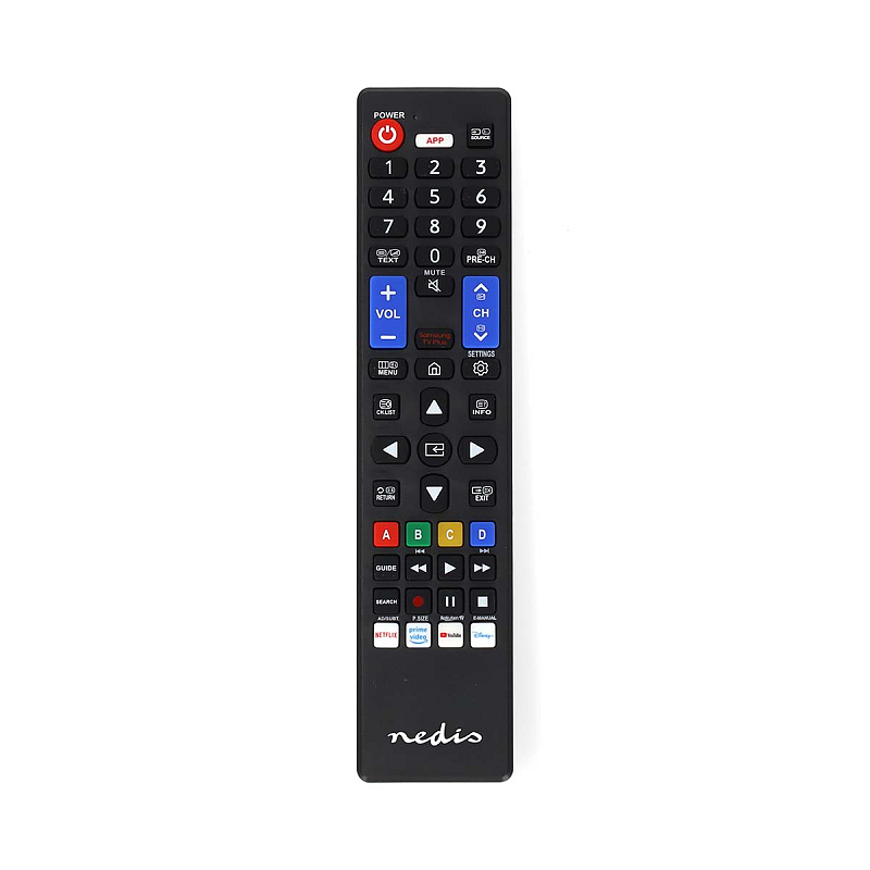 Nedis TVRC45SABK Fernbedienung IR Wireless TV Drucktasten