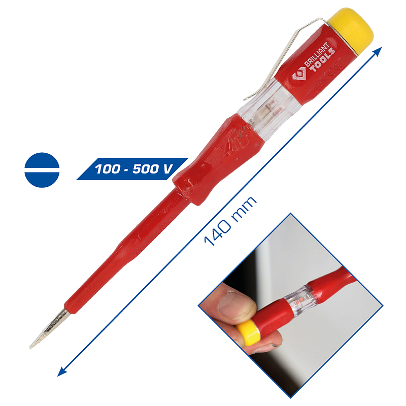 Brilliant Tools BT120900 Schraubenzieher zur Spannungsprüfung