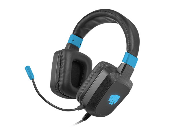 FURY NFU-1584 Kopfhörer & Headset Kabelgebunden Kopfband Gaming Schwarz, Blau