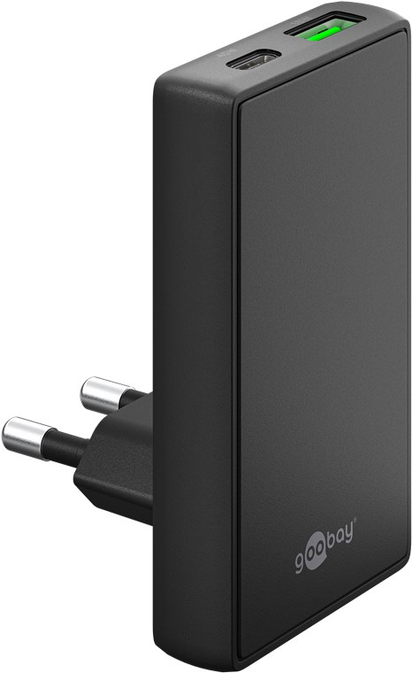 Goobay 75719 Ladegerät für Mobilgeräte Universal Schwarz AC Schnellladung Drinnen