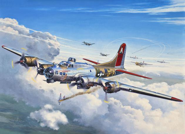 Revell B-17G Flying Fortress Starrflügelflugzeug-Modell Montagesatz 1:72