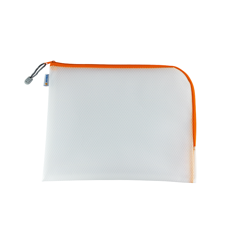 HERMA 20018 Etui Hartschalenetui für Stifte EVA (Äthylen-Vinylazetat) Orange, Transparent