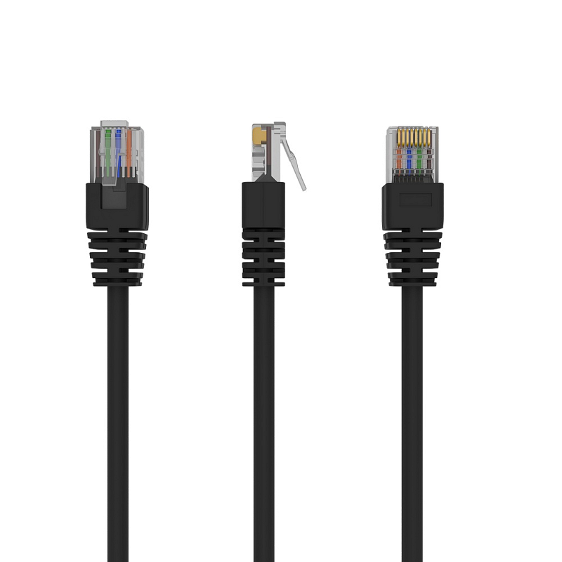 Gembird PP12-1M/BK Netzwerkkabel Schwarz Cat5e U/UTP (UTP)