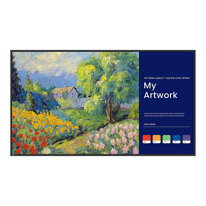 BenQ SL8604 Smart Signage Display Digital Signage Flachbildschirm 2,18 m (86") LCD 500 cd/m² 4K Ultra HD Schwarz Eingebauter Prozessor Android