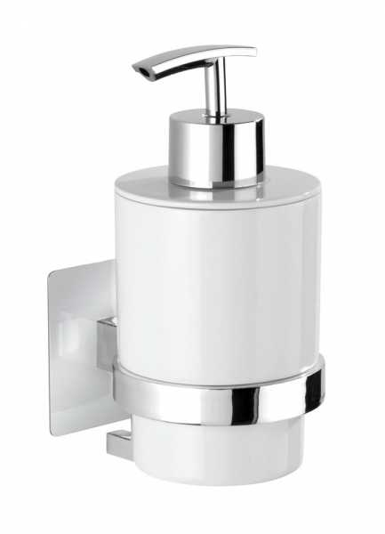 WENKO 23848100 Seifenspender 0,25 l Edelstahl, Weiß