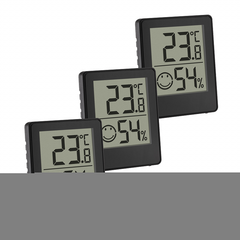 TFA-Dostmann 30.5039.01.03 Hygrometer/Psychrometer Drinnen Elektronisches Hygrometer Schwarz