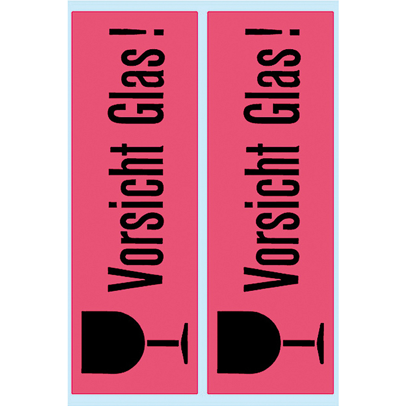 HERMA 5739 selbstklebendes Etikett Rechteck Permanent Schwarz, Pink 10 Stück(e)