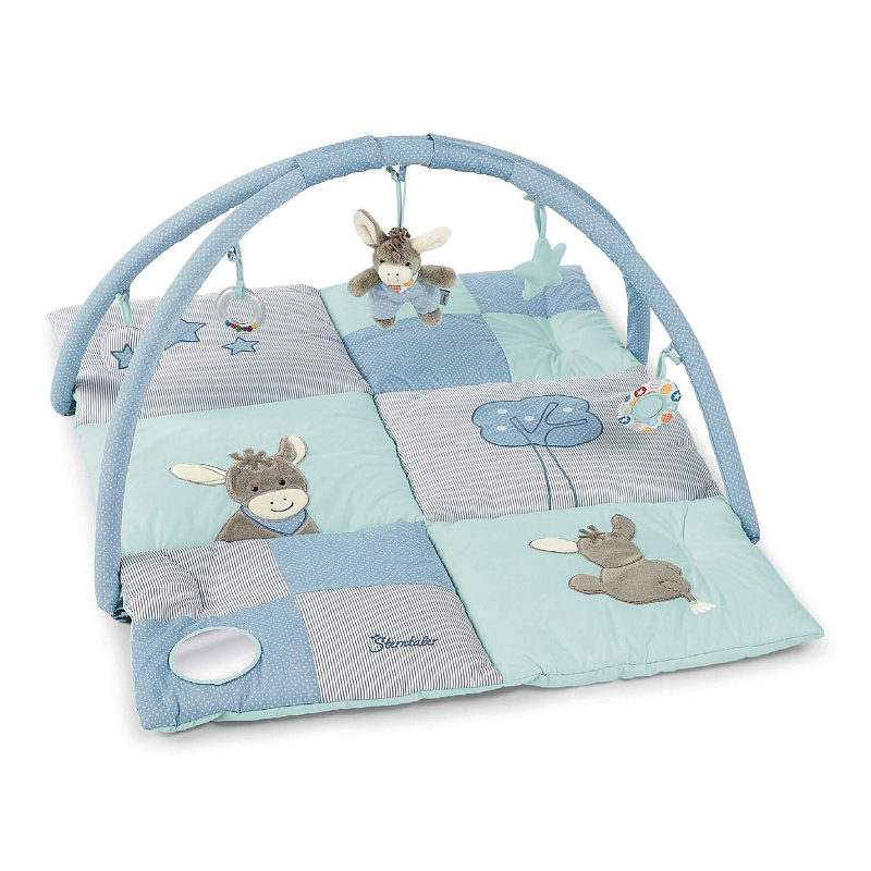 Sterntaler 9122000 Baby Erlebnisdecke & Spielmatte Baumwolle, Polyester Blau, Grün Baby-Turnhalle