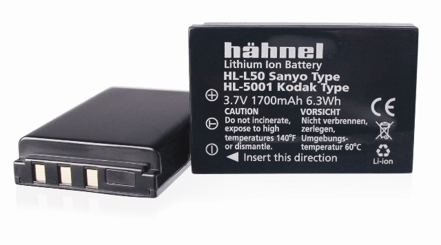 Hahnel 1000 205.1 Kamera-/Camcorder-Akku Lithium-Ion (Li-Ion) 1700 mAh