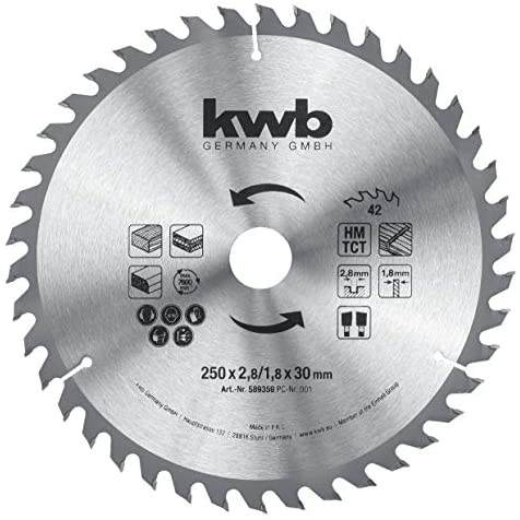 kwb ‎589359 Kreissägeblatt 25 cm 1 Stück(e)