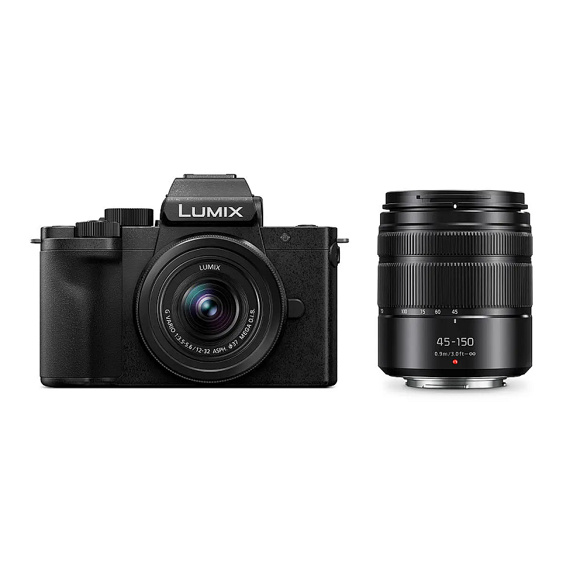 Panasonic Lumix G 100D 12-32mm +45-150mm 4/3" Kompaktkamera 20,3 MP MOS 5184 x 3888 Pixel Schwarz
