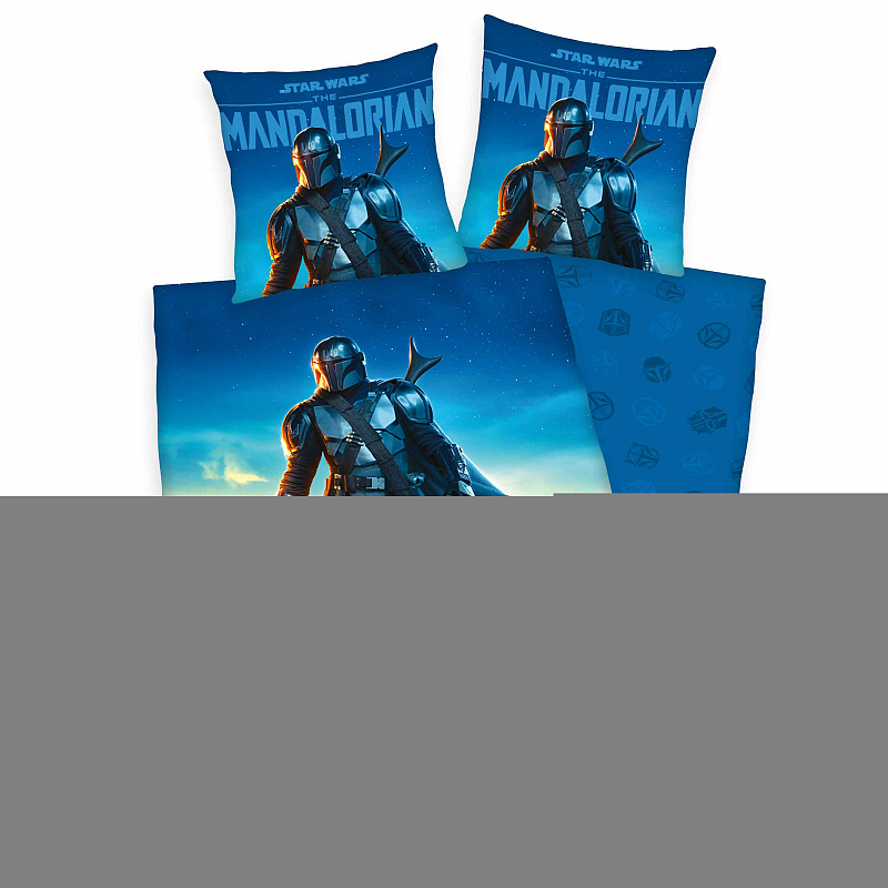 HERDING Star Wars Bettwäsche-Set 'The Mandalorian' - 80-x-80-cm-135-x-200-cm
