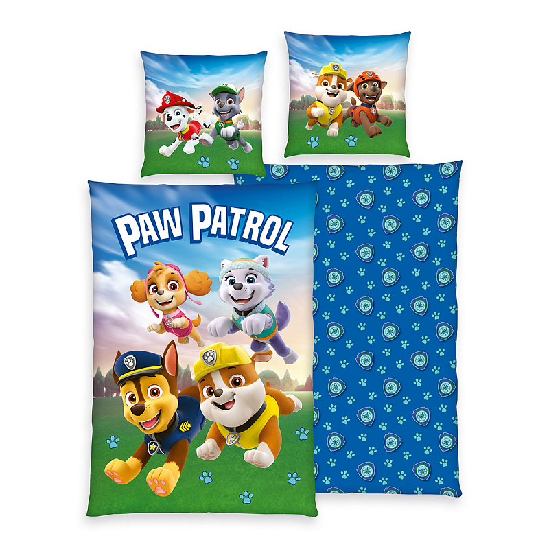 HERDING Paw Patrol Bettwäsche-Set ‘Adventure’ – 135×200 cm, Linon