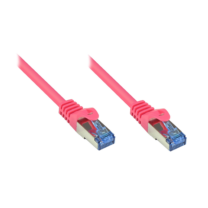 Kabelmeister SO-31447 Netzwerkkabel Magenta 2 m Cat6a S/FTP (S-STP)