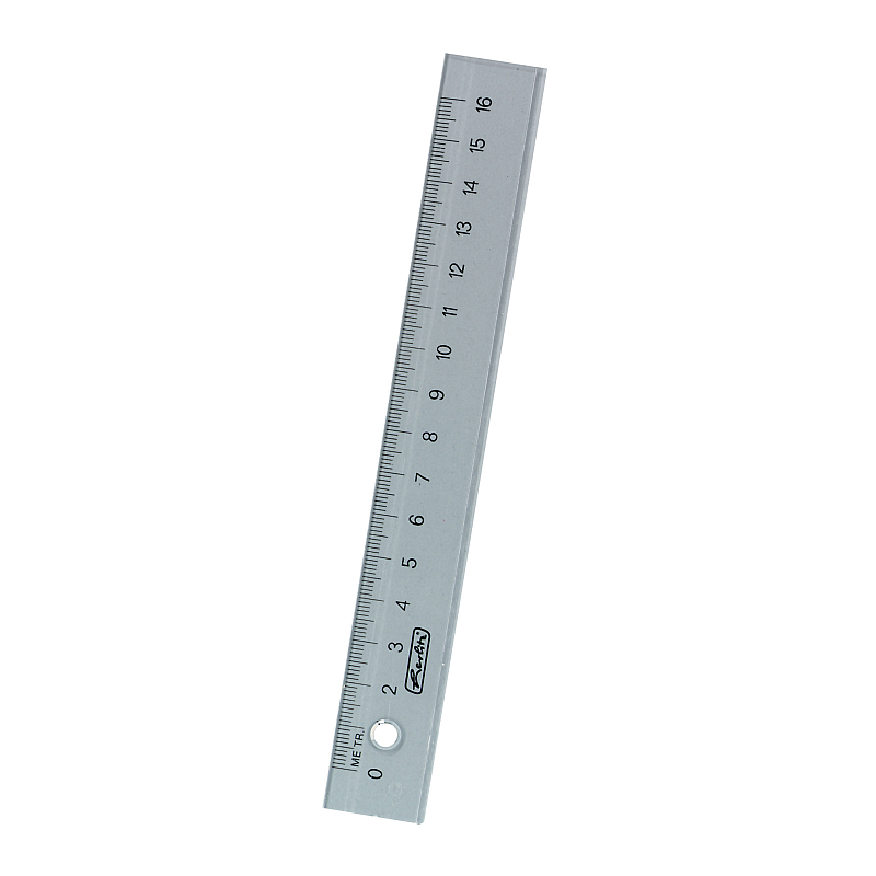 Herlitz 8700601 Lineal Schreibtisch-Lineal 160 mm Kunststoff Transparent 1 Stück(e)