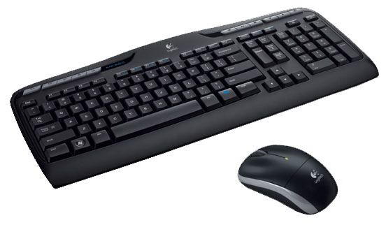 Logitech Wireless Combo MK330 Tastatur Maus enthalten Büro RF Wireless QWERTY US International Schwarz