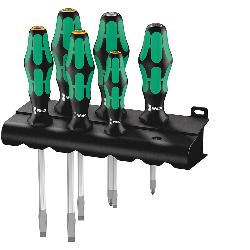 Wera 334/355 SK/6 Set Gerader Schraubendreher