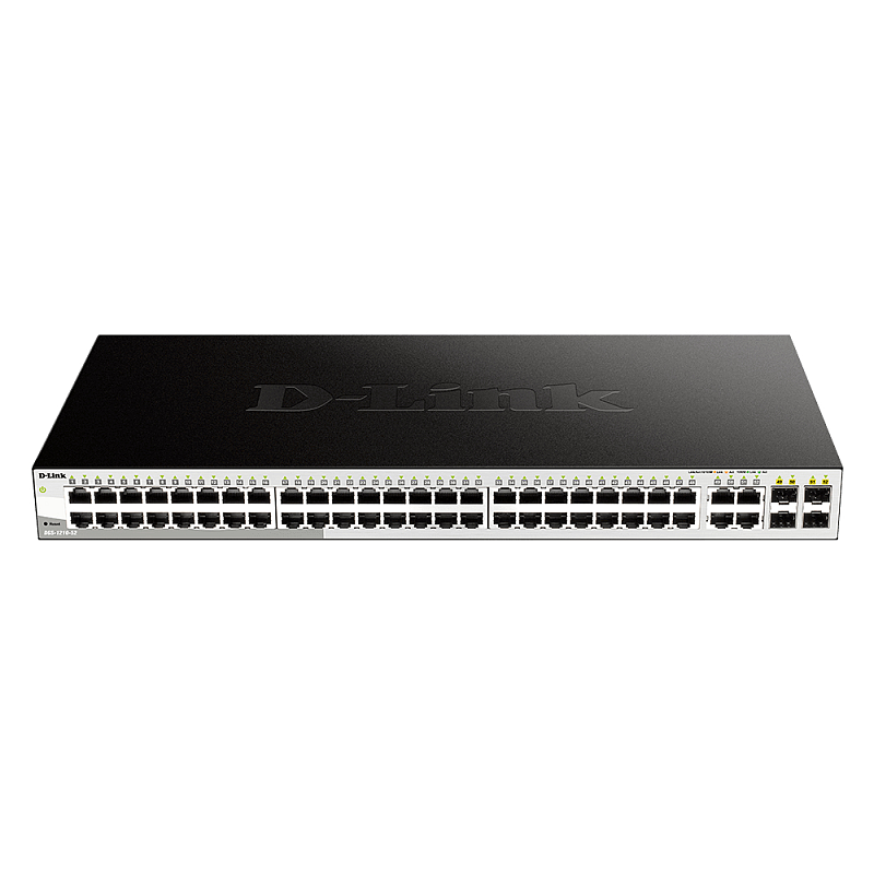 D-Link DGS-1210-52 Managed L2 Gigabit Ethernet (10/100/1000) 1U Schwarz
