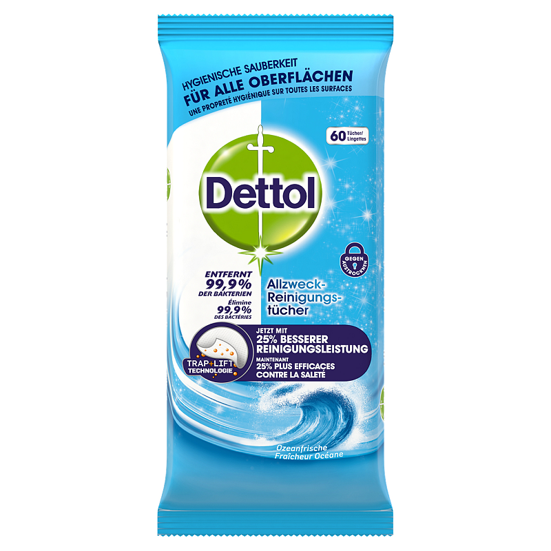 Dettol 3059327 Desinfektionstuch 60 Stück(e)