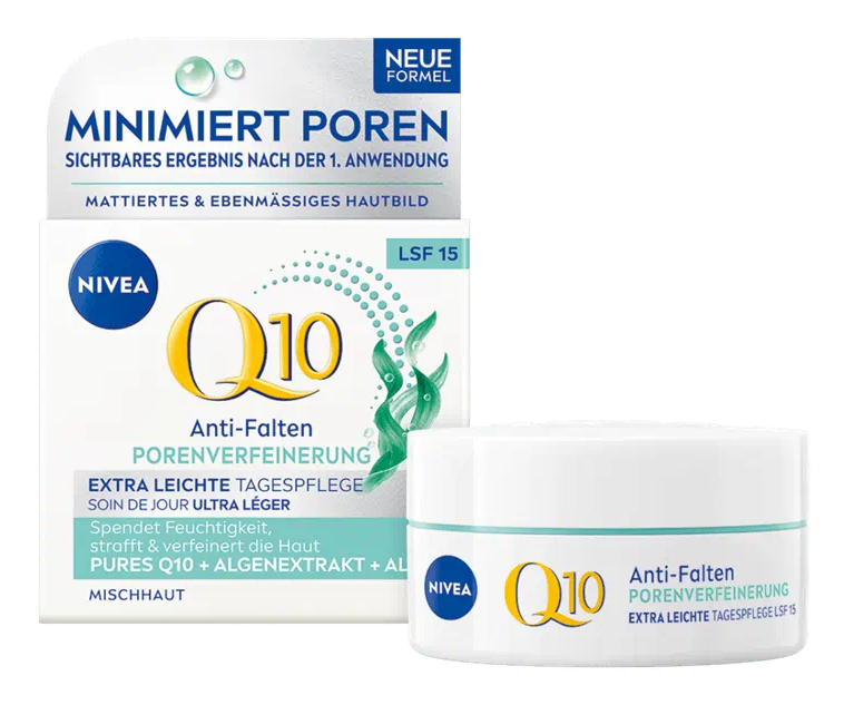 NIVEA Q10 Anti-Falten PORENVERFEINERUNG Tagespflege LSF 15