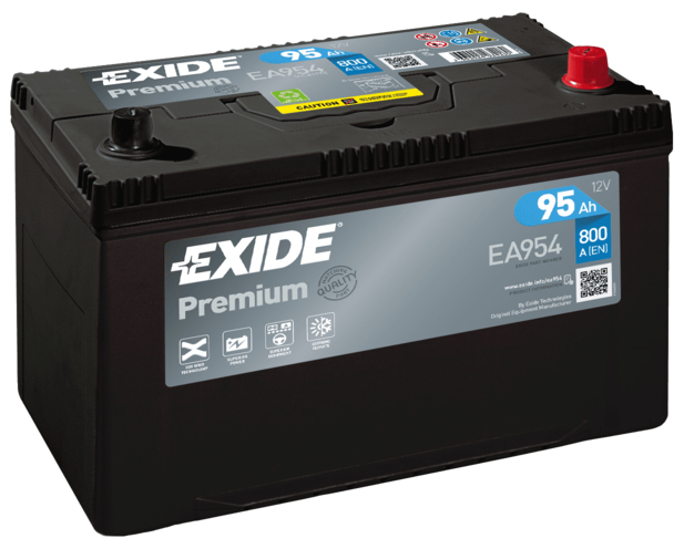 Exide Premium EA954 Fahrzeugbatterie EFB (Enhanced Flooded Battery) 95 Ah 12 V 800 A Auto